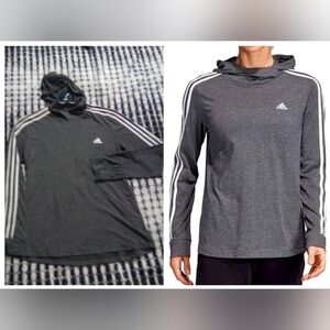 Adidas Climalite 3 Stripes Hoodie